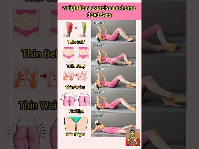 weight loss exercises at home#yoga #weightloss #fitnessroutine #short