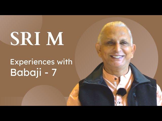 Experiences with Maheshwarnath Babaji (7) | Sri M