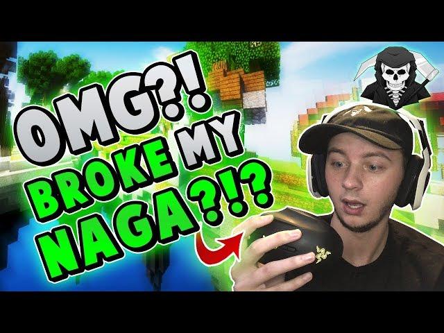 BREAKING MY $80 MOUSE IN RAGE! ( Hypixel Skywars FUNNY MOMENTS )