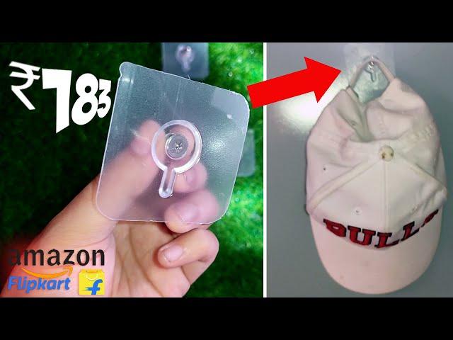 Nail Free Wall Hook Screw Adhesive Non Trace No Drilling Bathroom Installation Hook (Unboxing)