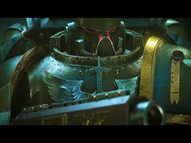 WARHAMMER 40K Space Marines vs Necron Army Battle Scene Cinematic 4K