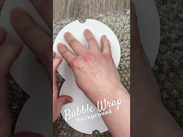 Try this at home! Brayer Bubble Wrap Background  #stampinup #valentine #juliedavison