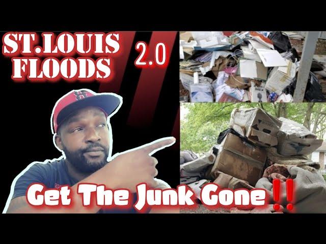 Junk Removal Vlog, Junk Removal Job, St.Louis Floods