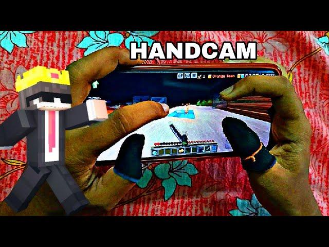 Hive Bedwars mobail HANDCAM 41 level || first time