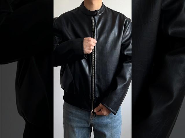 Leather jacket styling #남자코디 #남자패션 #남자쇼핑몰 #데일리룩 #코디추천 #코디 #패션 #레더자켓 #가죽자켓 #첼시 #남자봄코디 #봄코디