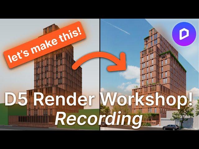 Make Your SketchUp Model Look AMAZING in D5 Render (Full Beginner Workshop)