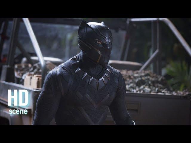 Black Panther (2018) - T'Challa Saving Nakia [Fight Scene] | HD