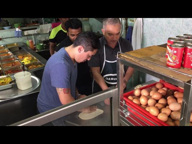 Cesar Millan and his son Andre flipping prata