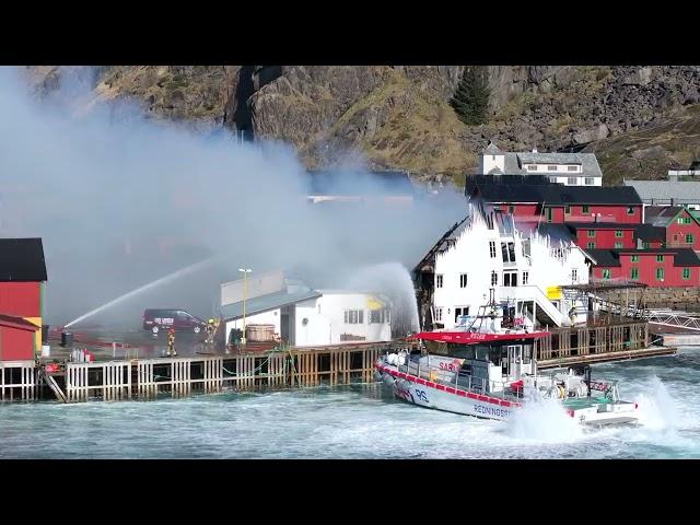 Brann ved Skjærbrygga, Hotell Stamsund