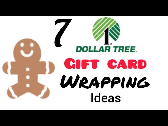 Dollar Tree gift card wrapping ideas..