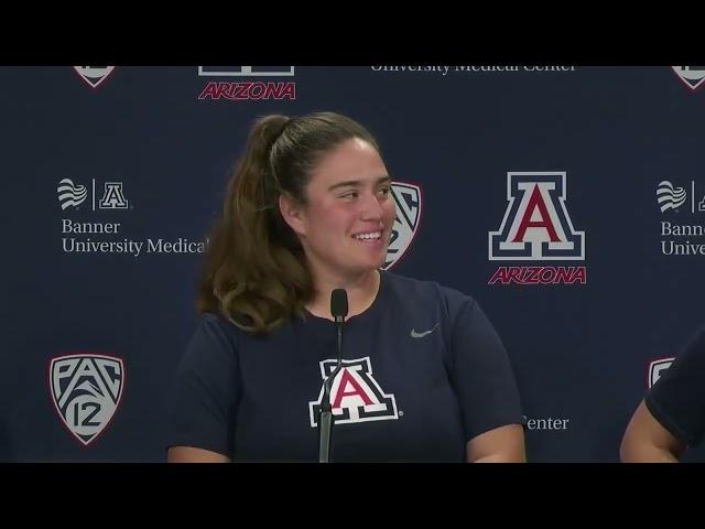 Arizona Softball Media Day - Arizona Players