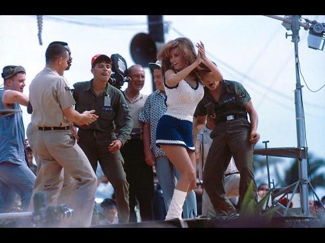 Raquel Welch, Ann-Margret and Joey Heatherton Dancing in 60's Bob Hope USO Tours