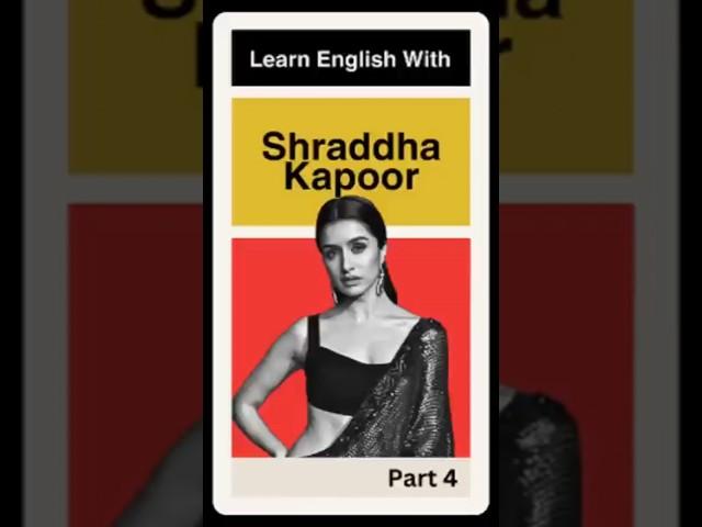 learn English with shraddha kapoor #english #learnenglish #spokenenglish @ToppersEnglish