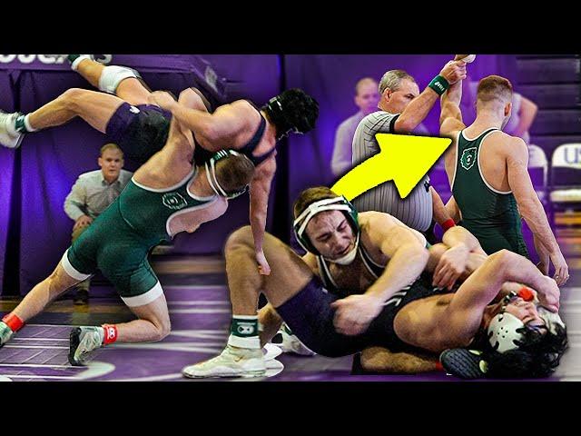 Monster SLAMS in My College Wrestling Dual