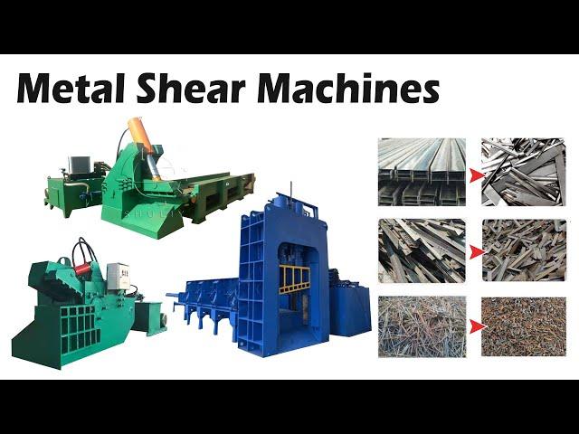 High Performance Scrap Metal Shearing Machine For Waste Metal Recycling Line