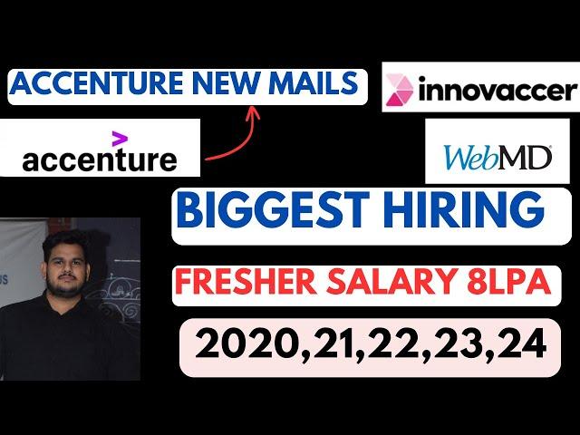 INNOVACCER Biggest Hiring ,WEBMD 2020-24 Fresher | ACCENTURE New Rejection mail news latest