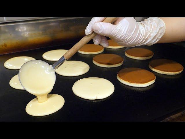 Red bean pancake with rice cake - korean street food