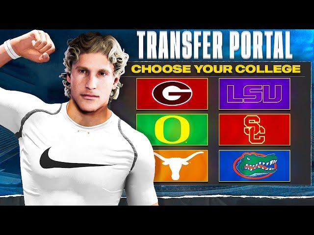 Entering The Transfer Portal.. College Football 25 Road To Glory | Sophomore Year