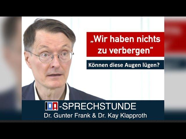 „Wir haben nichts zu verbergen“ – IDA-SPRECHSTUNDE mit Dr. Gunter Frank und Dr. Kay Klapproth