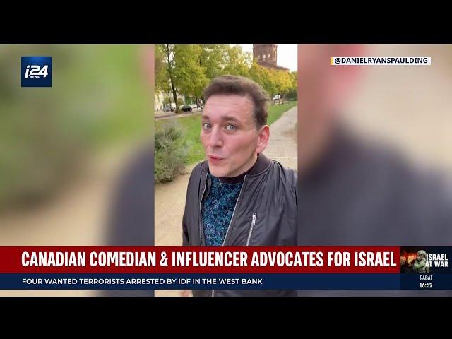 Canadian comedian and influencer Daniel Ryan Spaulding  advocates for Israel amid the war in Gaza