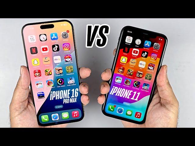 iOS 18.2 iPhone 11 vs iPhone 16 Pro Max - Speed Test!