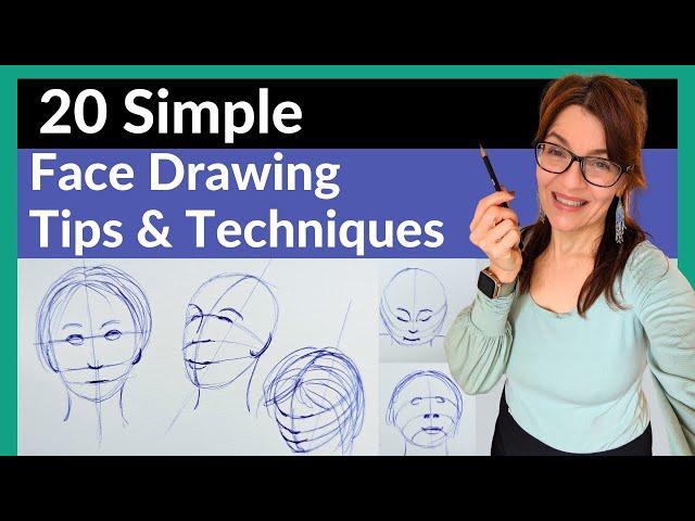 20 Simple Face Drawing Tips For Beginners (Better than the Loomis Method!)