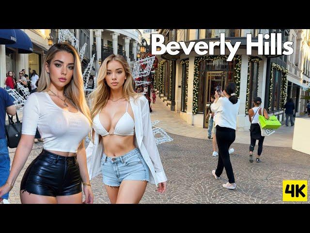 BEVERLY HILLS  SEXY GIRLS  EXOTIC CARS ️ RODEO DRIVE LUXURY