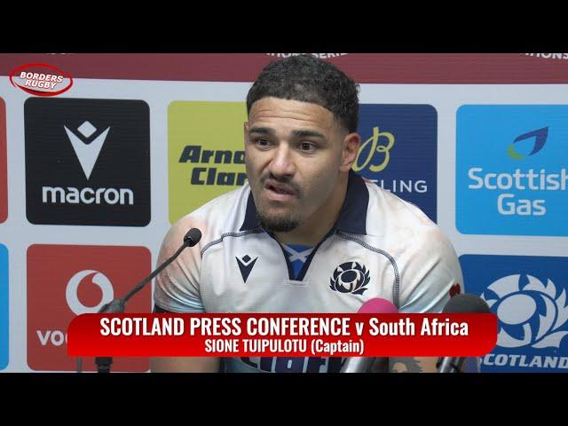 SCOTLAND PRESS CONFERENCE v SOUTH AFRICA - 10.11.24