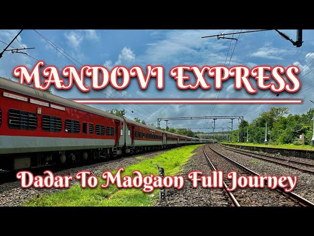 Dadar To Madgaon: Full journey in 10103 Mandovi Express journey through Konkan Railways