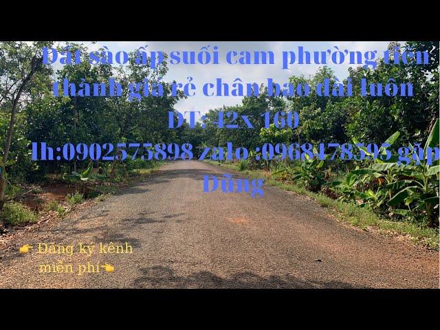 Đất sào ấp suối cam phường tiến thành  I anh dũng đất nền bình phước