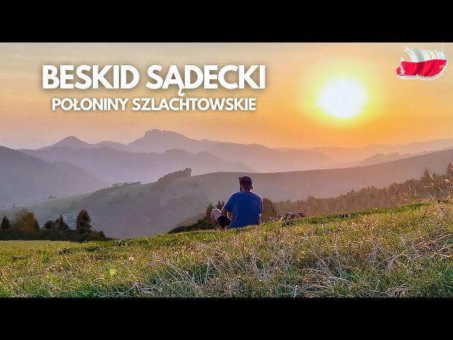 Połoniny Szlachtowskie | Nieznany szlak przez Beskid Sądecki | Widoki na Pieniny | 4K