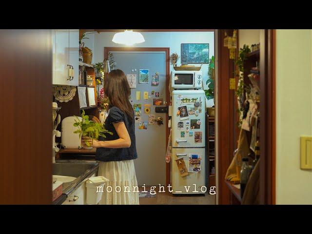 Butter cookies retry, steak & plant care | Cozy solo day with Ghibli café vibes 