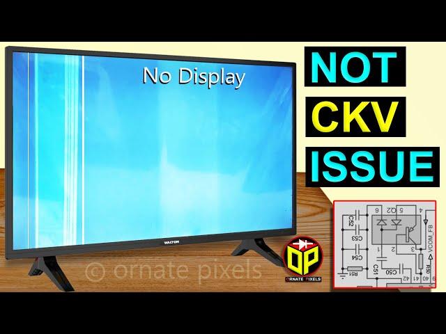 Vertical Lines & No Display Problem on LCD TV Screen | VGH Voltage Missing But Not CKV Issue