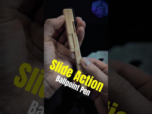 3D printed Slide Action ballpoint pen! #3dprinting