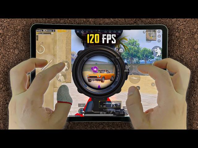 iPad Pro M2 PUBG HANDCAM Smooth+120FPS ️  Pubg Test/ Gameplay/ Graphic Settings