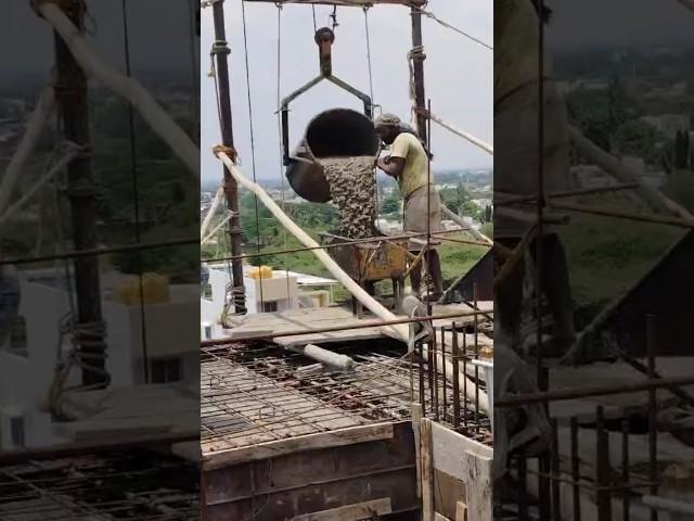 Slab Concreting Process | Slab Concreting | Concrete Pump | #slab #construction #concrete #shorts