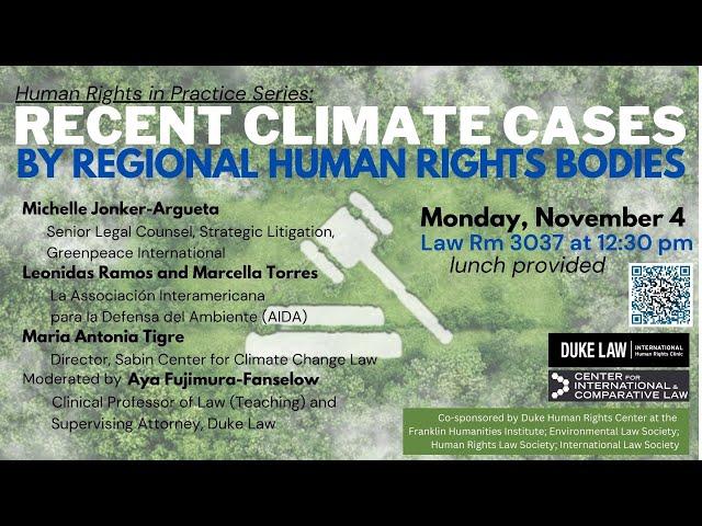 Human Rights in Practice | Recent Climate Cases by Regional Human Rights Bodies