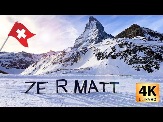 Skiing in Zermatt Paradise 2024 - 4K UHD