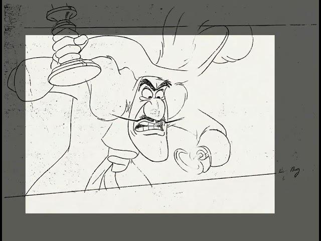 Captain Hook Pencil Test - animated by Frank Thomas