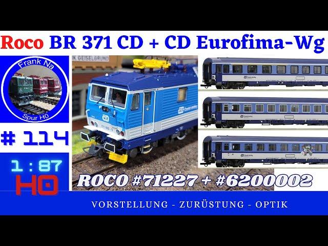 Roco #71227  RH 371 CD + Roco #6200002 CD Wagen