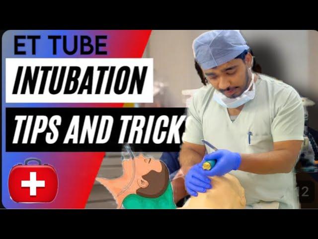 Et tube intubation (endotracheal tube intubation) (how to insert et tube) intubation procedure video