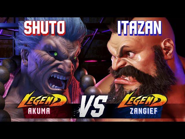 SF6 ▰ SHUTO (Akuma) vs ITAZAN (Zangief) ▰ High Level Gameplay