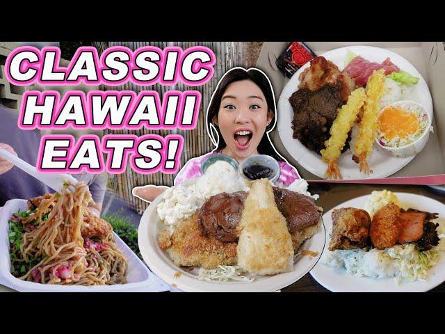 OLD SCHOOL EATERIES IN HAWAII || [Honolulu, Oahu] Plate Lunch, Bentos and More!