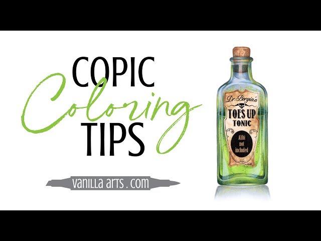 Copic Coloring Tips: Add Texture for Greater Realism (alcohol marker & colored pencil)