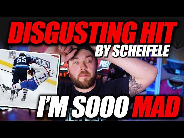 DISGUSTING Hit by Scheifele. I'M SO MAD!