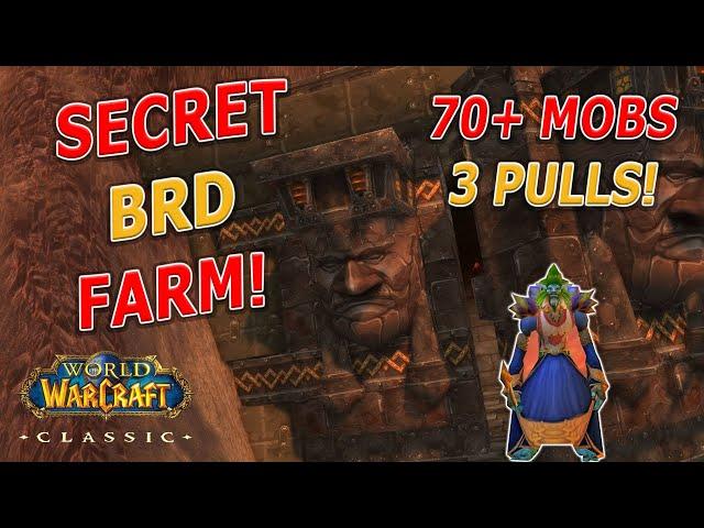 WoW Classic - NEW 3 PULL SOLO BRD AOE FARM - Gold Farm / Powerlevel - up to 50g and 100k xp/hr!!