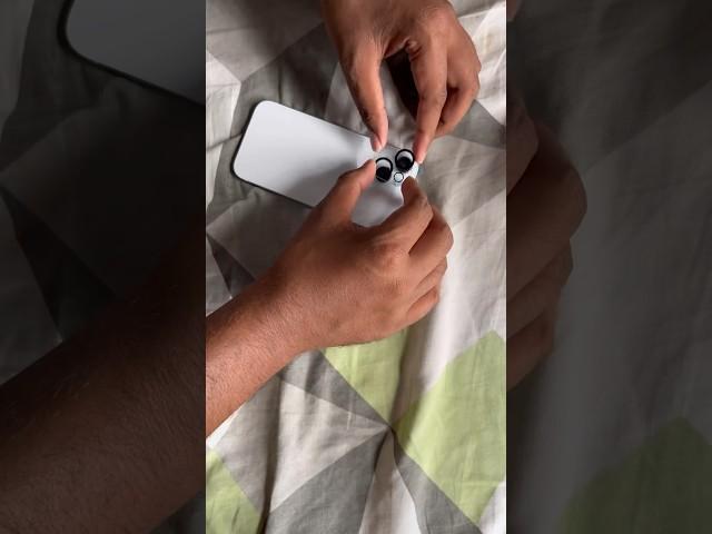 iPhone 15 camera lens protector unboxing #shorts #viral #iphone15 #apple