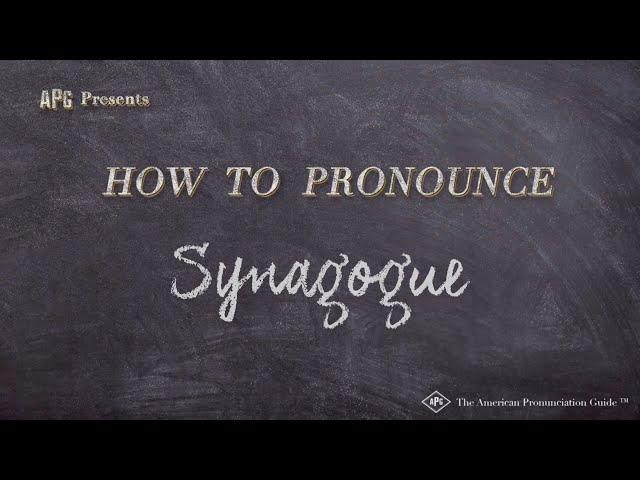 How to Pronounce Synagogue (Real Life Examples!)