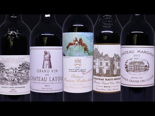 5 First Growths Bordeaux drinking! Let's buy & enjoy Bordeaux Premier Grands Crus in LA, USA!