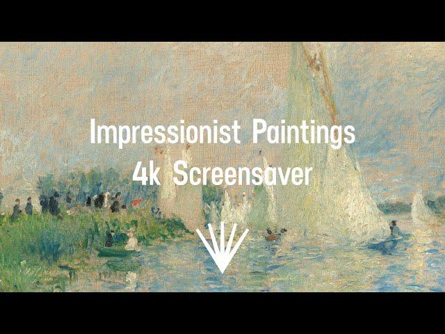 4K Impressionist Paintings Screensaver | 3 Hours Fine Art Slideshow | No Ads & No Sound